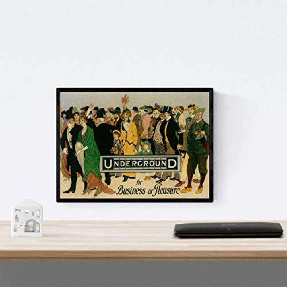POSTER Europa London Underground 1913 A4 Rahmenlos - Klar, Papier (29.7/5/21cm) - Nacnic