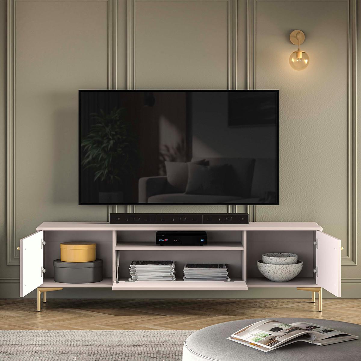 TV-MÖBEL Sélène Kaschmir - Beige, Holzwerkstoff (180/53/34cm) - Petits-meubles