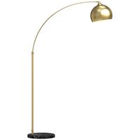 STEHLAMPE aus Metall im Goldton - Goldfarben, Metall (115/30/180cm) - HOMCOM
