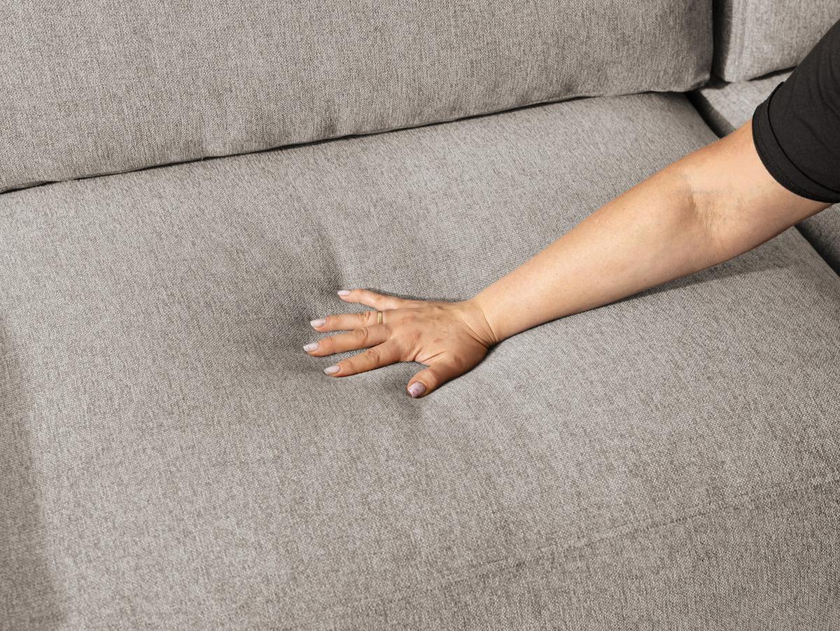 ECKSOFA Lennon aus Beige Strukturstoff mit Schlaffunktion und Bettkasten - Beige/Schwarz, Holz/Kunststoff (264/137cm) - S-Style