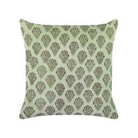 DEKOKISSEN Grün 45/45 cm Rungia - Grün, Textil (45/45cm) - Beliani