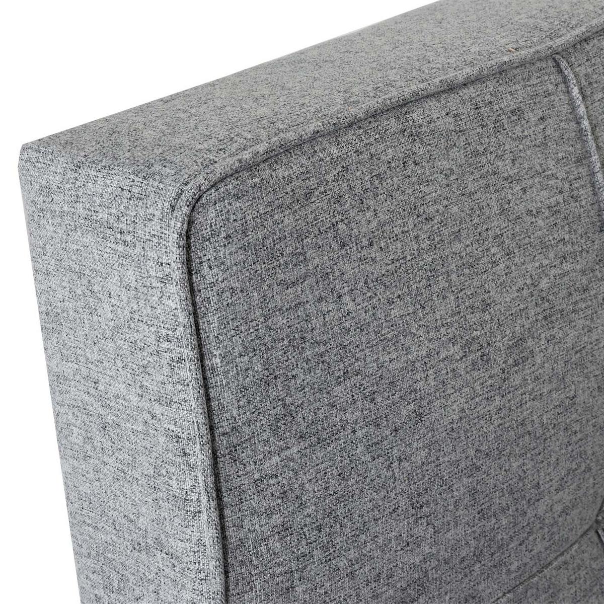 SCHLAFSESSEL Grau - Hellgrau, Textil (101/90/197cm) - MCW