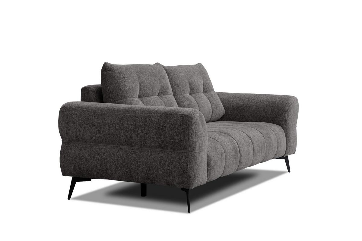 SOFA SALVINI 3-Sitzer, dunkelgrau - Dunkelgrau, Holz/Textil (237/88/99cm) - Wozimo