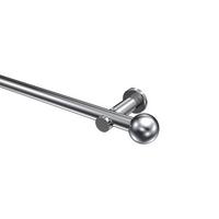 GARDINENSTANGE Platon Luino 180 cm, 1-läufig (ohne Ringe), 20 mm Ø Chrom - Chromfarben, Metall (180cm) - INTERDECO