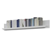 WANDBOARD weiß Landhaus, Wandregal 139 x 21 cm Bücherregal - Weiß, Holzwerkstoff (139/21/18cm) - Top.Furn