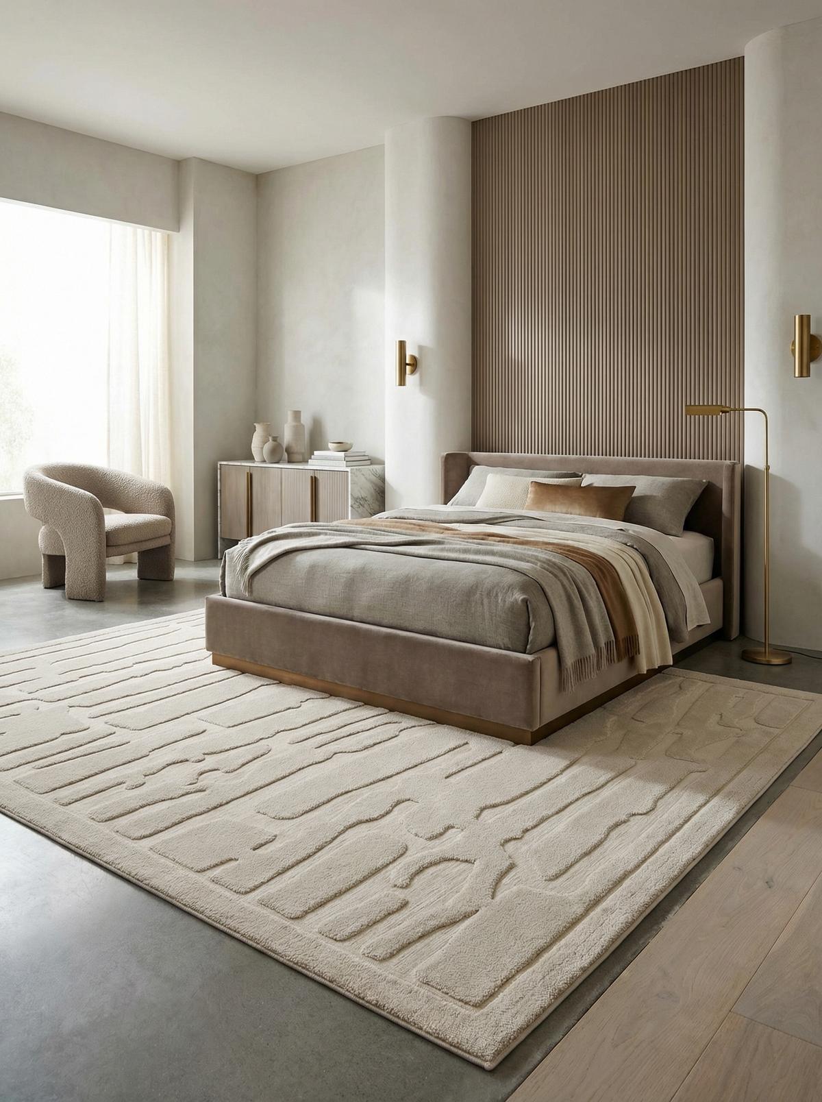 TEPPICH EDEN-Kirkby, abstrakt, Elfenbein, 120 x 170 cm - Champagner, Textil (170/120cm) - KADIMA DESIGN