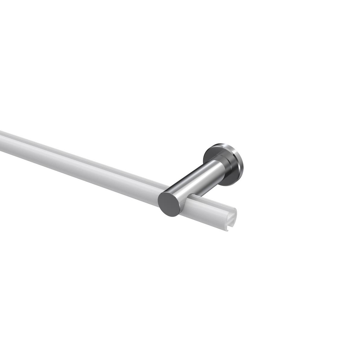 TRÄGER FÜR GARDINENSTANGEN 20 mm Ø, Platon 1-läufig, Chrom - Chromfarben, Metall (9/4/4cm) - INTERDECO