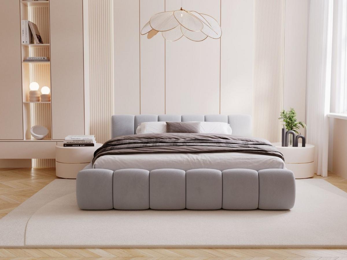 POLSTERBETT Cloud low 140x200 Grau - Grau, Textil (140/200cm) - Graingold
