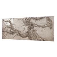 FOTOTAPETE 250x104 cm - Nachtvögel - Beige, Textil (250/104cm) - Wallfluent
