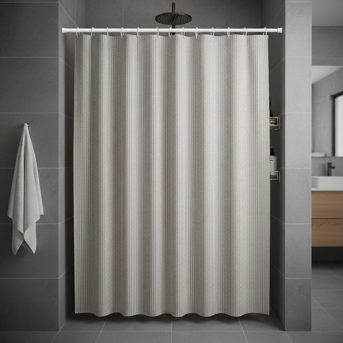 SPANNSTANGE / DUSCHVORHANGSTANGE Tensofix 125-220 cm, 26 / 23 mm Ø Weiß - Weiß, Kunststoff/Metall (220cm) - INTERDECO