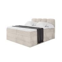 BOXBETT mit Matratze H3|H4 - NINA KING - 200x200 cm - Creme - Creme, Holzwerkstoff (200/200cm) - ALTDECOR