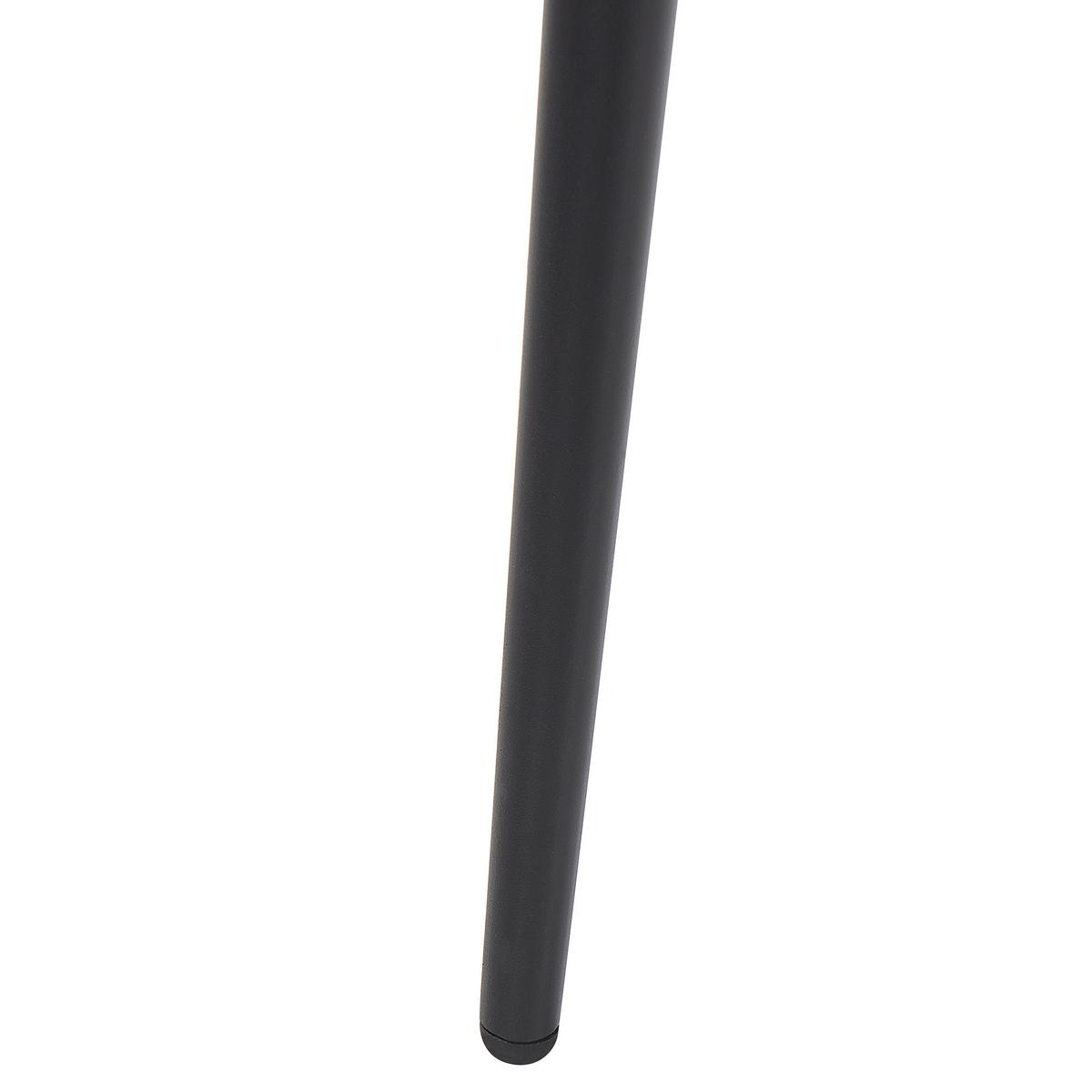 ESSTISCH 160/80/76 cm Weiß schwarz Rechteckig Santiago - Weiß, Holzwerkstoff (160/80/76cm) - Beliani