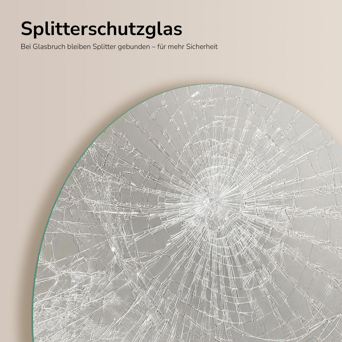 BADEZIMMERSPIEGEL 100/83/1 cm - Transparent, Glas (100/83/1cm) - EMKE