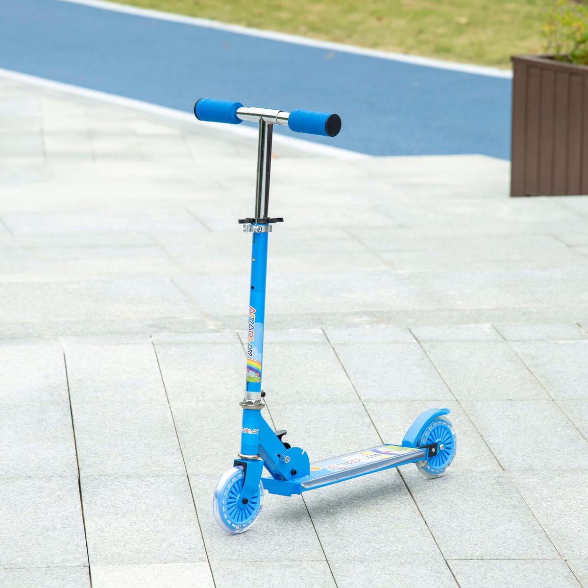 KINDERROLLER Metall Kunststoff Blau - Blau, Metall (67/32/78cm) - HOMCOM