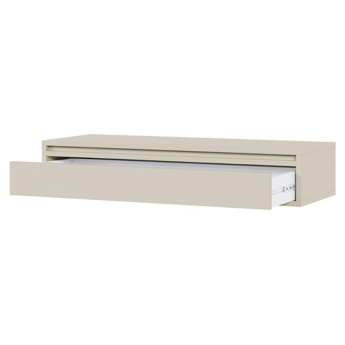 KONSOLENTISCH Evo Graubeige 90 cm - Taupe/Greige, Holzwerkstoff (34/90/17cm) - Selsey