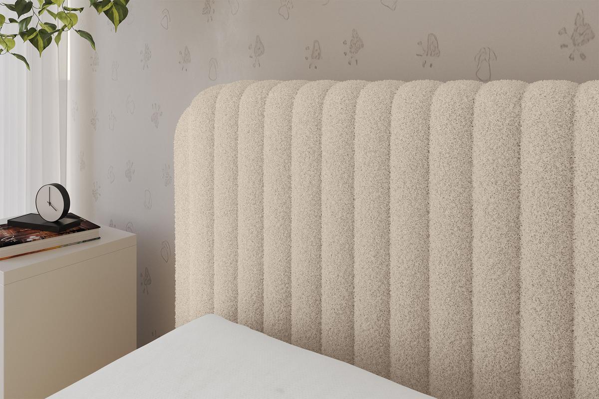 EINZELLBETT Jugendbett mit Bettkasten, Rechts - AURY 100x200 Dunkelbeige - Taupe, Holzwerkstoff/Textil (100/200cm) - ALTDECOR