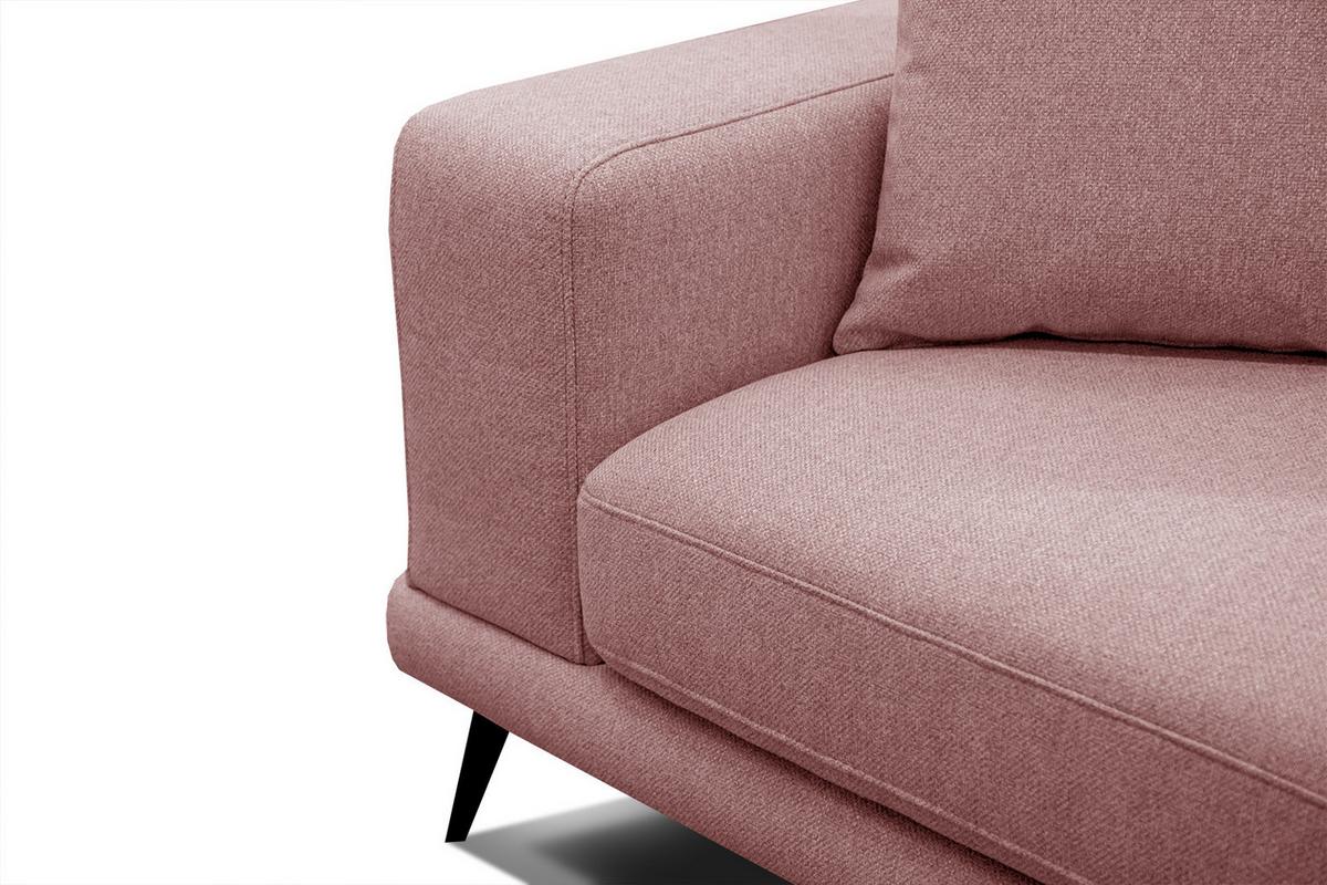 SOFA MEDIOLANE 2,5-Sitzer, hellrot - Hellrot, Holzwerkstoff/Textil (203/87/96cm) - Wozimo