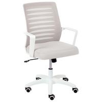 BÜROSTUHL Hellgrau Radiant - Hellgrau, Textil (58/88/58cm) - Beliani