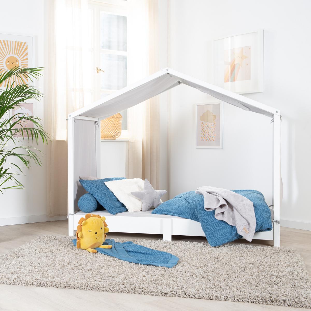 HAUSBETTBEZUG neutral 70 x 140 cm - Grau, Kunststoff/Textil (70/140cm) - Roba