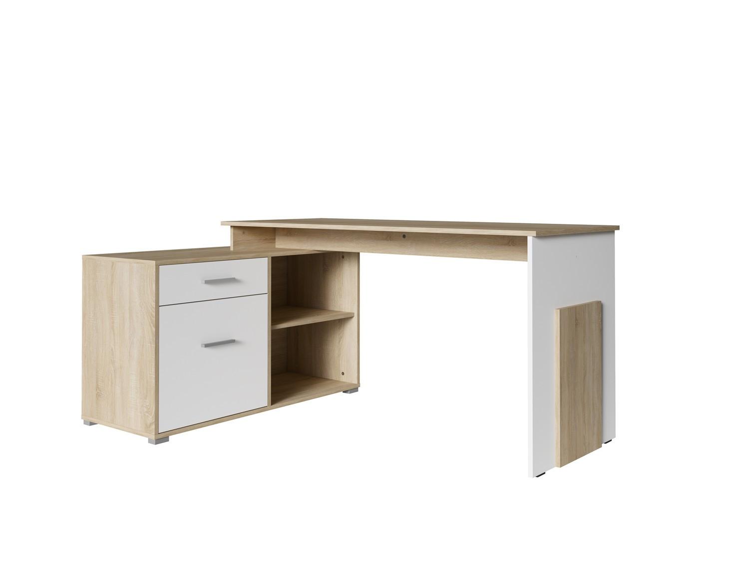 SCHREIBTISCH GARDA 167,5x110x76 cm Bürotisch Computertisch, Sonoma Eiche - Sonoma Eiche, Holzwerkstoff (110/167.5/76cm) - MASSENO