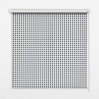 INNENROLLO - Fensterrollo - Rollo - 60x40 cm - Schwarze Ovale - Schwarz, Kunststoff (60/140/0.5cm) - TULUP