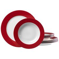 TAFELSERVICE Doppio Rot 8-tlg. - Rot, Keramik (2/2/2cm) - Ritzenhoff Breker