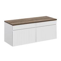 WASCHTISCHUNTERSCHRANK 120cm Zelie Weiß - Weiß, Holzwerkstoff (120/48/46cm) - Petits-meubles