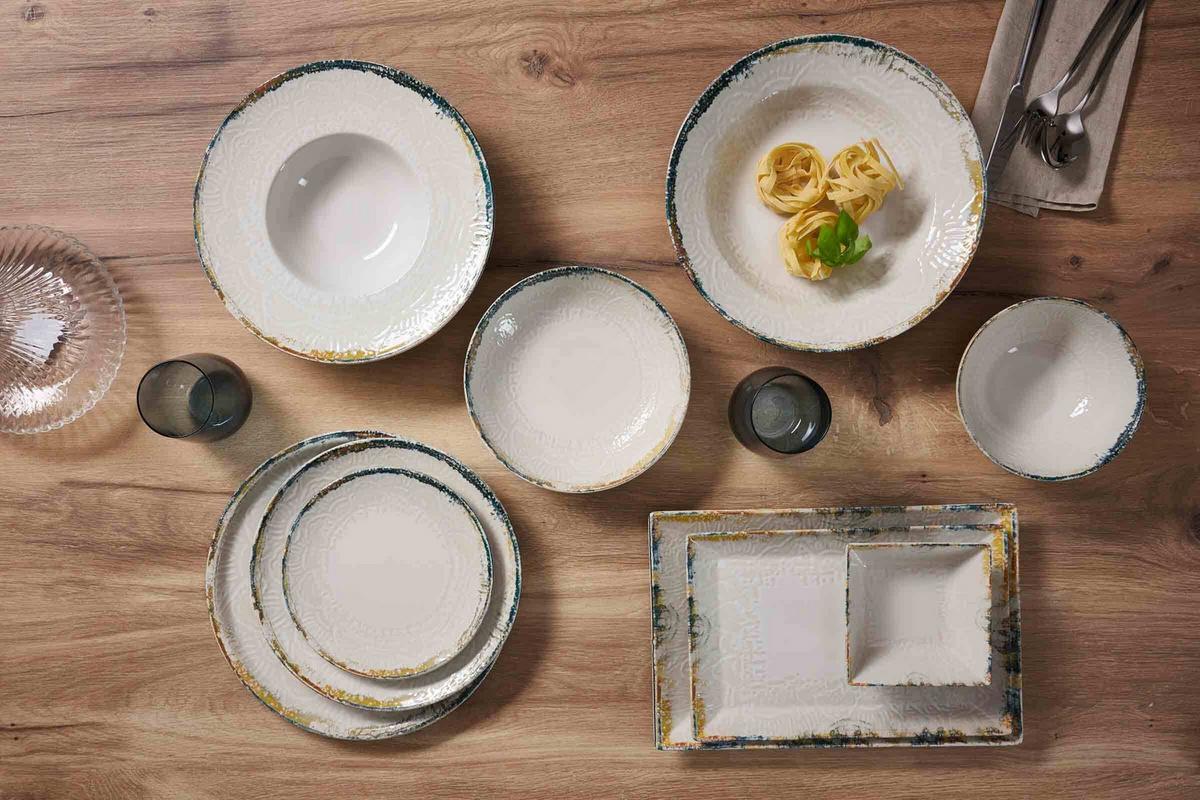 TELLER-SET Alfonso beige 18-tlg. - Beige, Keramik (2/2/2cm) - Ritzenhoff Breker
