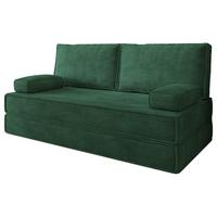BETTSOFA SILAR aus Schaumstoff Cordstoff Grün Schlaffunktion - Grün, Textil (170/86/80cm) - MASSENO