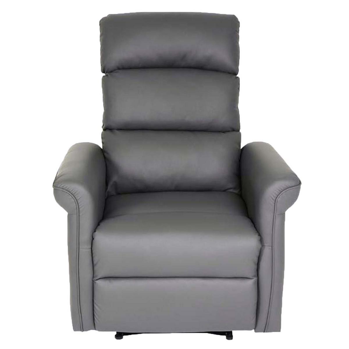 FERNSEHSESSEL Grau - Grau, Textil (84/104/90cm) - MCW
