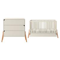 BABYZIMMER 2-teilig Lotta Kaschmir - Kaschmir, Holzwerkstoff (161/90/75cm) - Petits-meubles