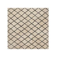 SHAGGY-TEPPICH Midyat 200/200 cm - Beige, Kunststoff (200/200cm) - Beliani