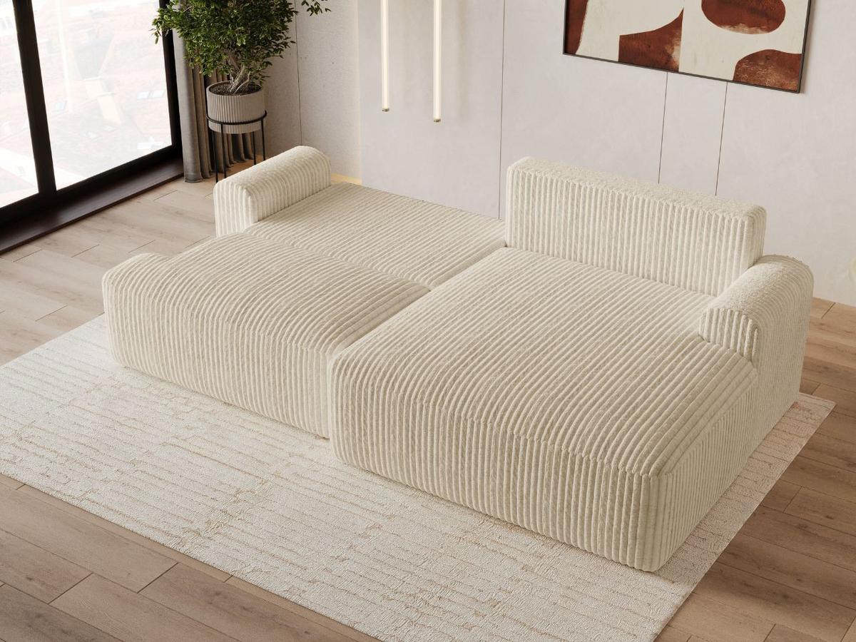 ECKSOFA Serene Beige Rechts - Beige, Holz/Textil (145/259cm) - Graingold