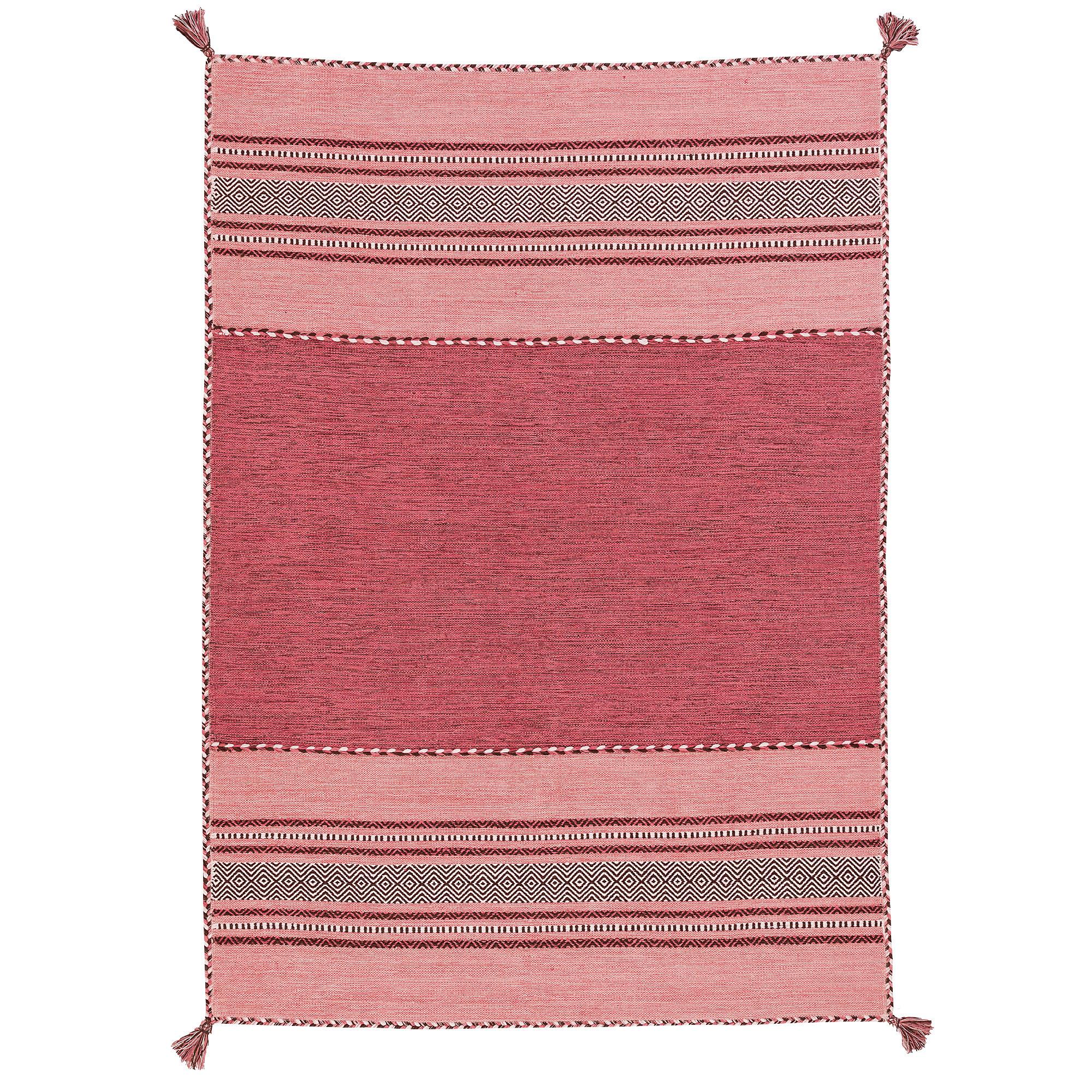 NATUR TEPPICH KELIM NAVARRO - Rosa, Textil (200/300cm) - Pergamon