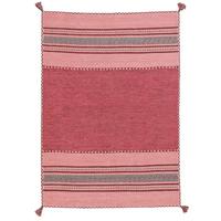 NATUR TEPPICH KELIM NAVARRO - Rosa, Textil (200/300cm) - Pergamon