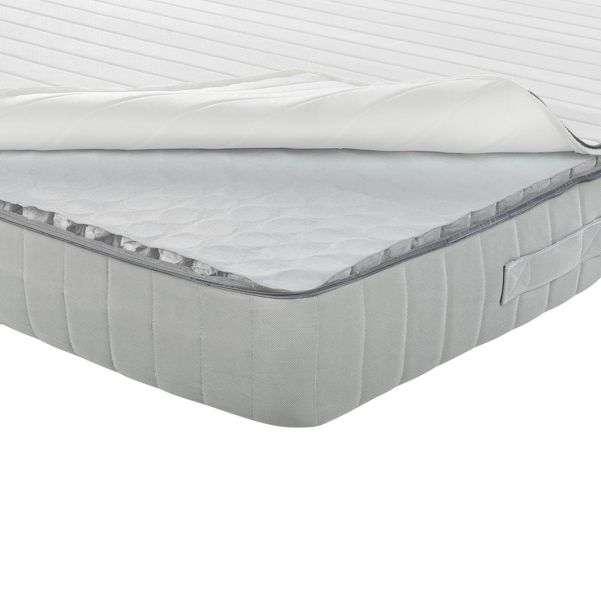 TASCHENFEDERKERNMATRATZE H3/4 Fest 160/200 cm Roomy - Weiß, Textil (160/200cm) - Beliani
