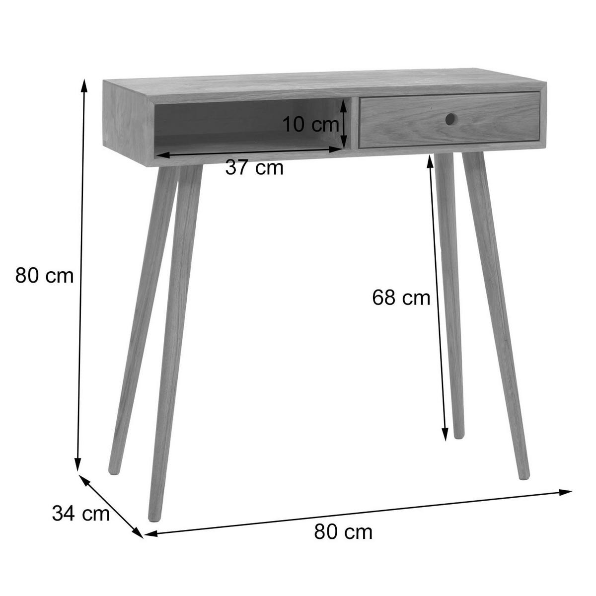 GARDEROBENSET Eiche Dekor 3er-Set - Eiche Wotan, Holz (80/80/34cm) - MCW