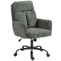 BÜROSTUHL Polyester Dunkelgrün - Dunkelgrün/Schwarz, Holzwerkstoff/Textil (67/103/72cm) - HOMCOM
