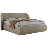 POLSTERBETT CAELA CLASSIC 140/200 - Dunkelbeige Strukture - Multipocket-Matratze - Beige, Textil (140/200cm) - MKS