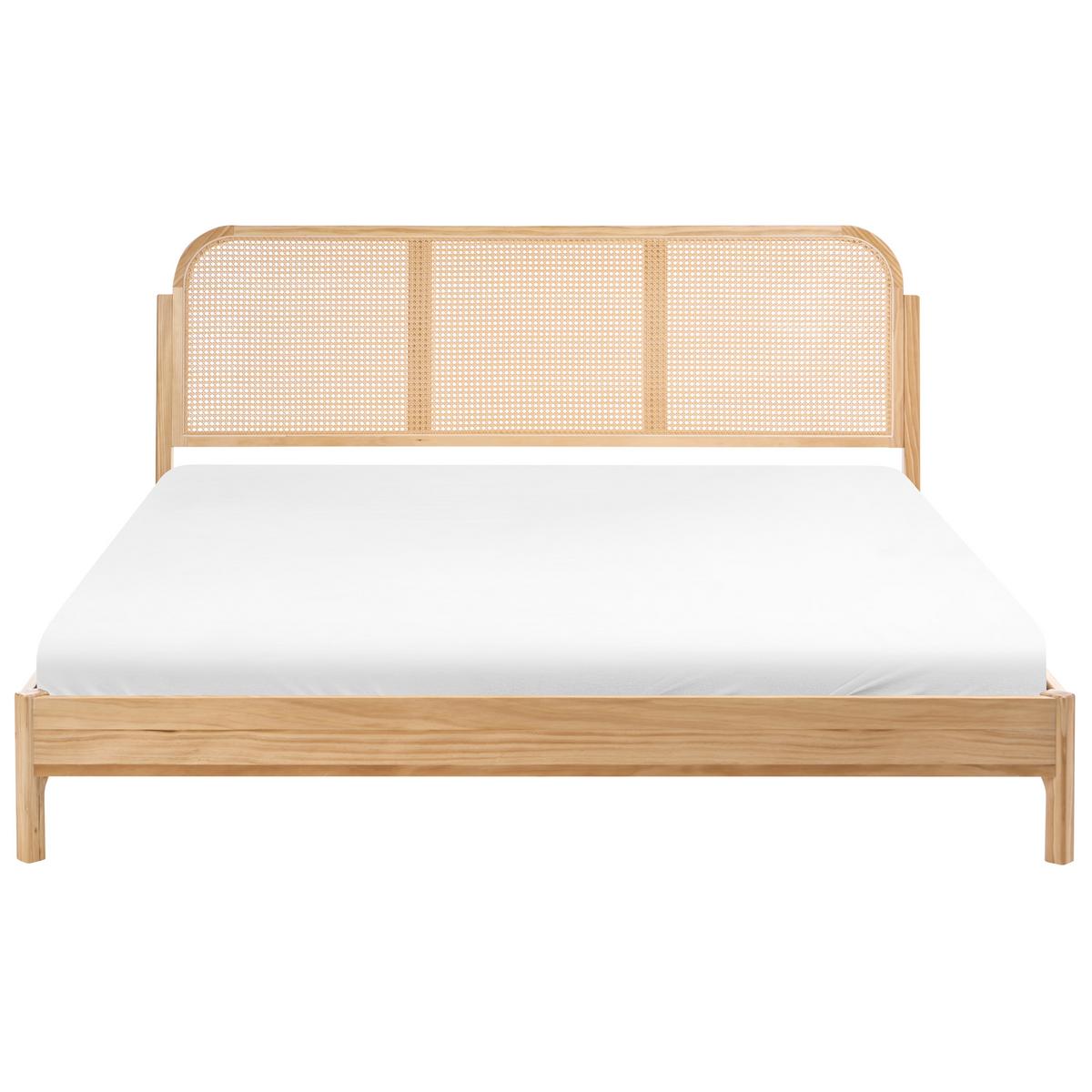 BETT mit Lattenrost 180/200 Kiefernholz Hellbraun Archail - Hellbraun, Holz (180/200cm) - Beliani