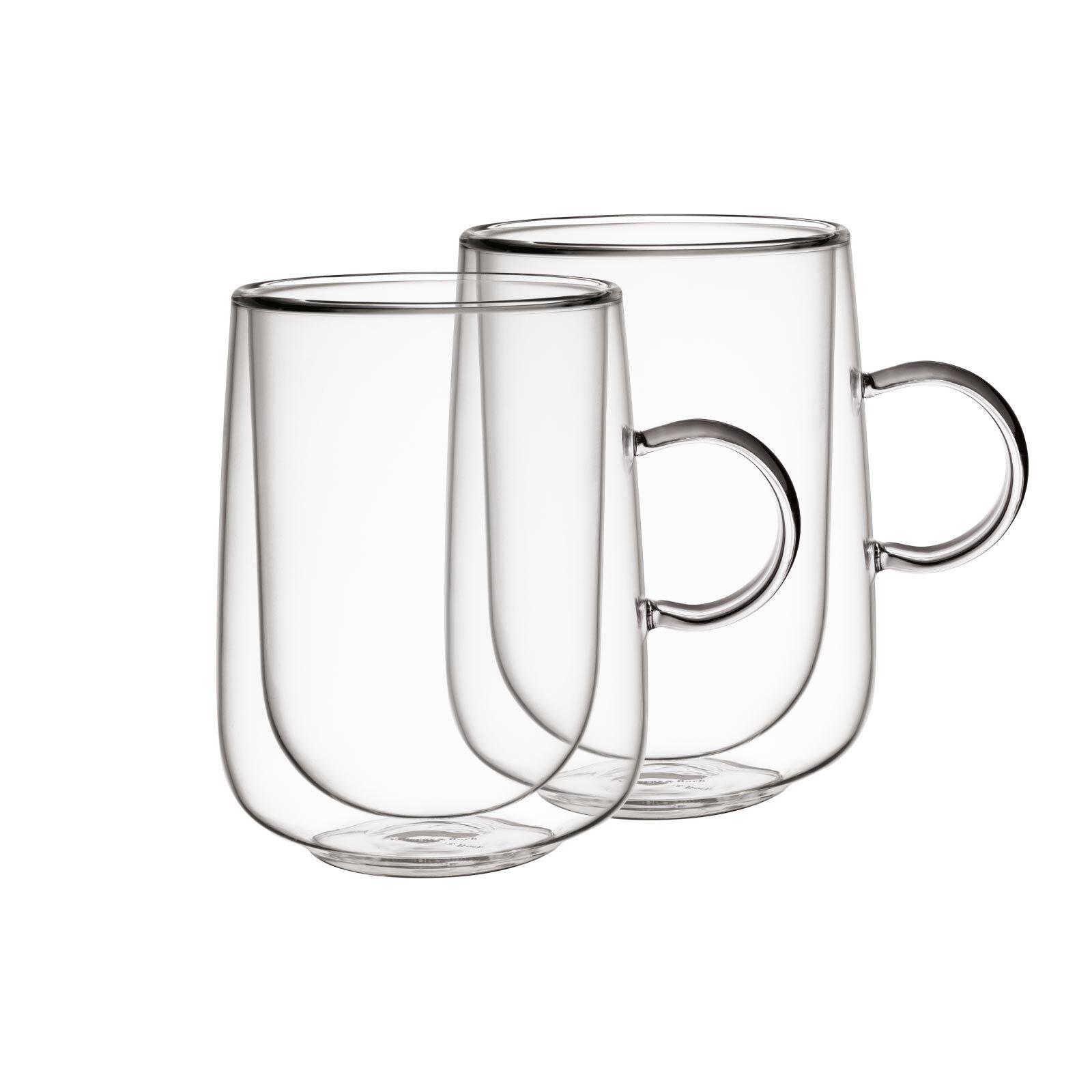 LATTE-MACCHIATO-GLÄSER Artesano Hot & Cold transparent 360 ml 2er Set - Transparent, Glas (0.36L) - Villeroy & Boch
