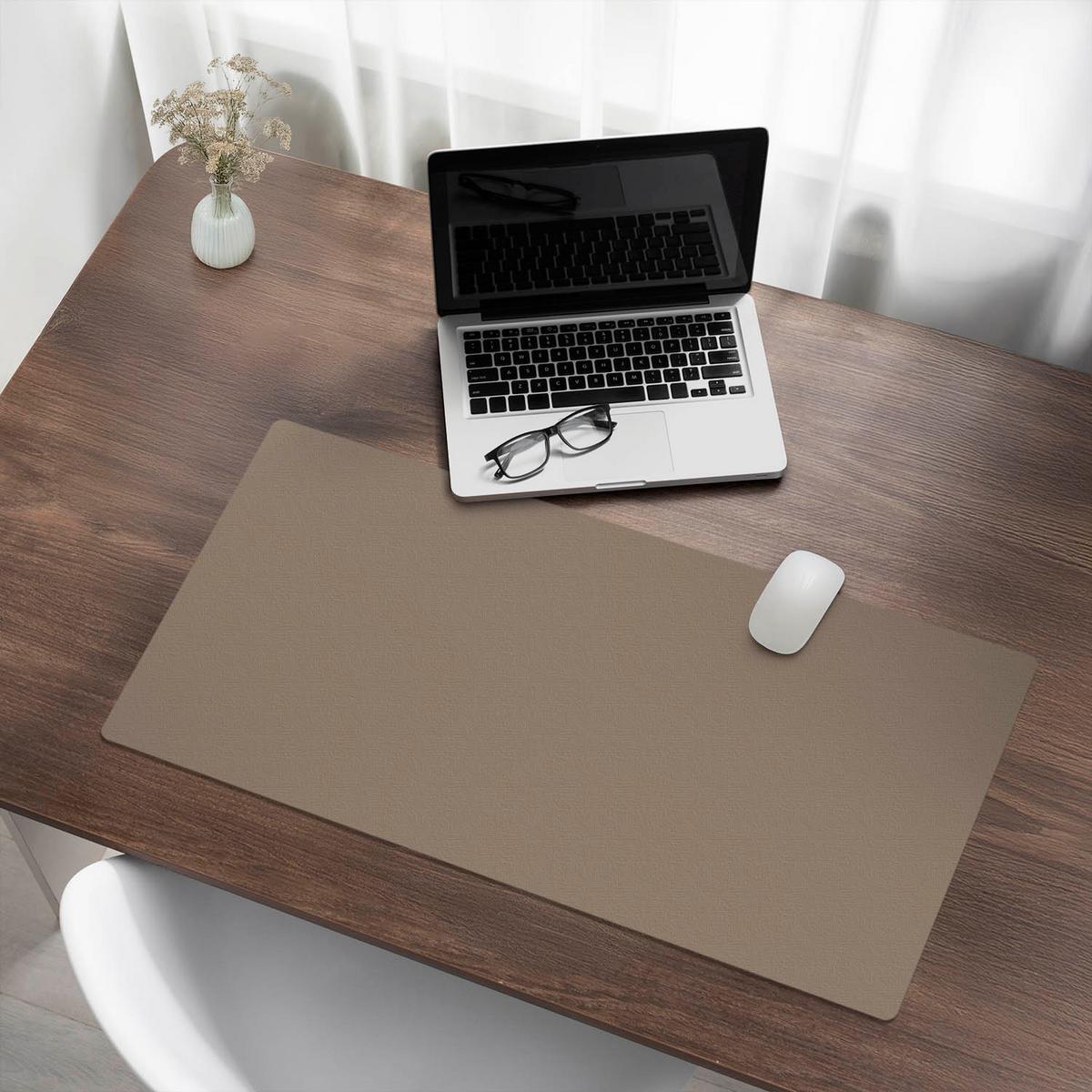 SCHREIBTISCHUNTERLAGE 90x45 cm Braun - Beige, Kunststoff (90/45/1.6cm) - Wallfluent