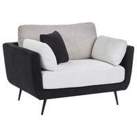 SESSEL Stoff Schwarz Bolga - Schwarz, Textil (119/89/83cm) - Beliani
