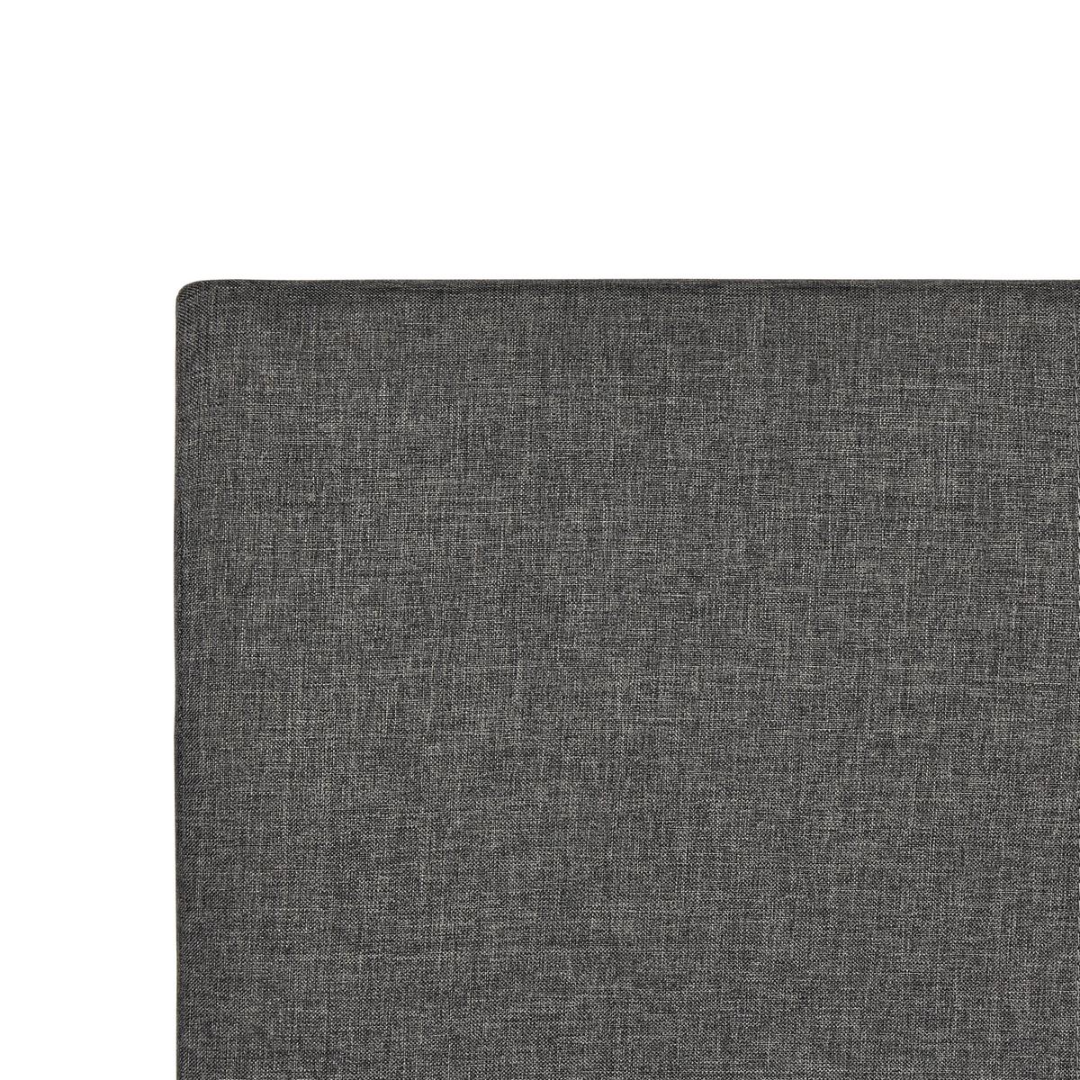 BETT mit Stauraum 140/200 cm Stoff Grau Orbey - Grau, Textil (140/200cm) - Beliani