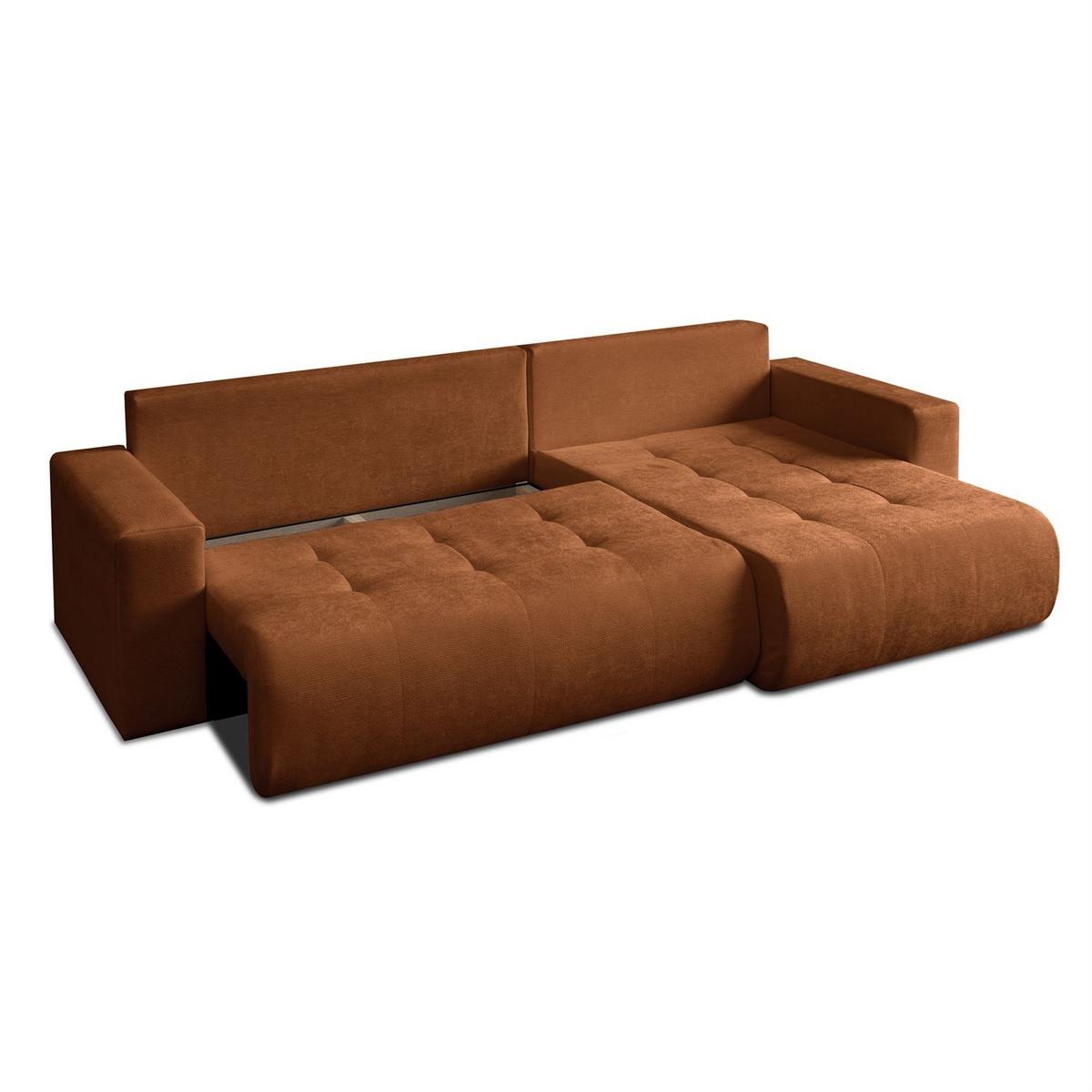 ECKSOFA CLOUD II XL mit Schlaffunktion Vibe 56 - Orange, Textil (280/152cm) - Lookway
