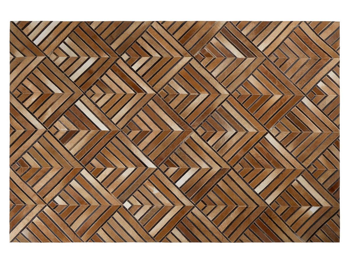 KURZFLOR-TEPPICH Tekir 230/160 cm - Braun, Fell (160/230cm) - Beliani