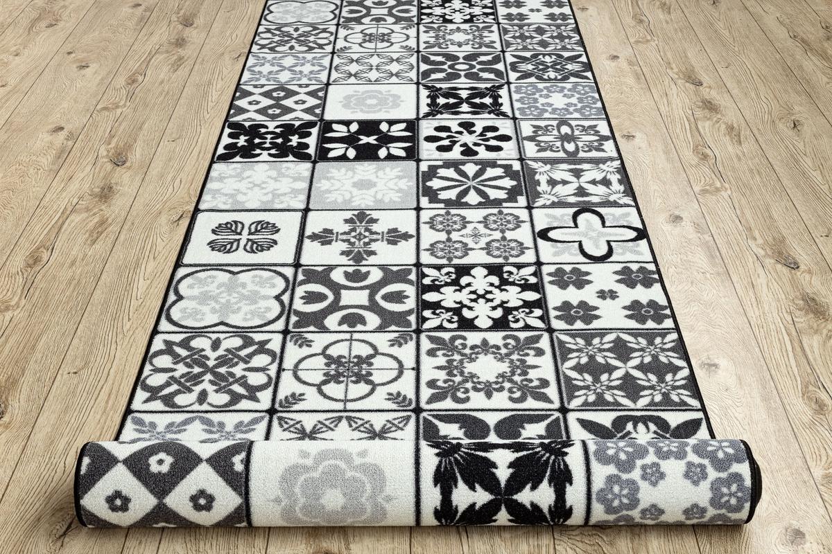 LÄUFER Antirutsch AZULEJO 67/160 cm - Grau, Textil (67/160cm) - rugsX