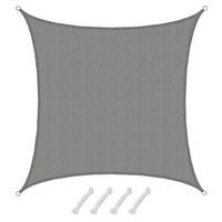 SONNENSEGEL Luftdurchlässig 400 cm Grau - Grau, Kunststoff (400/400cm) - Amanka
