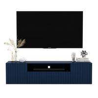 TV-SCHRANK Elpis2 Marineblau Matt Glamour 150 cm - Blau, Holzwerkstoff (150/37.5/36.5cm) - Meble Lindner