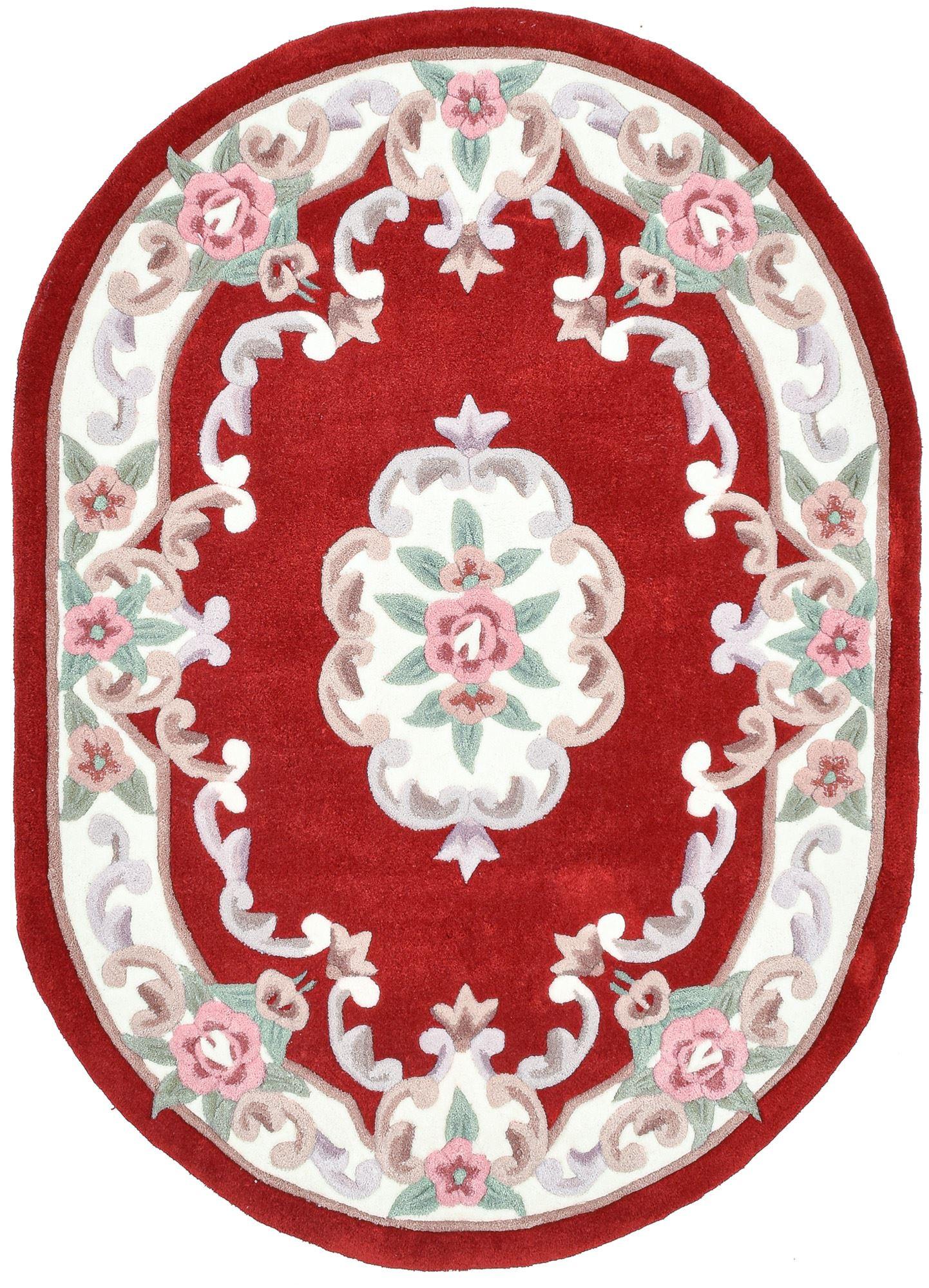 HANDTUFTTEPPICH Ming 190x290 cm - Rot, Textil (190/290cm) - THEKO